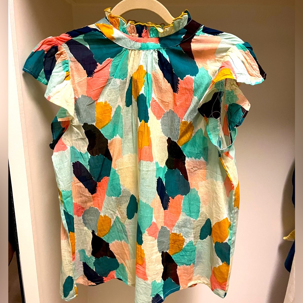 THML size M colorful high neck top. NWT, never worn.